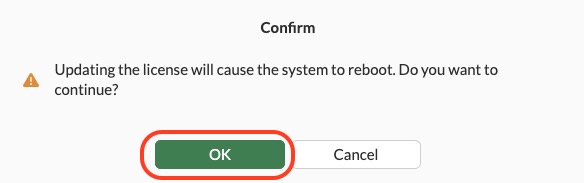 FortiGate reboot confirmation